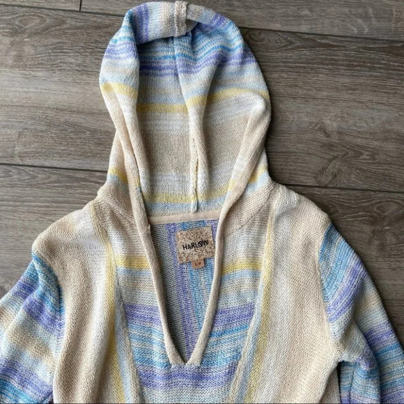 Harlow Baja Boho Beach Hooded Knit  Sweater - Picture 12 of 12